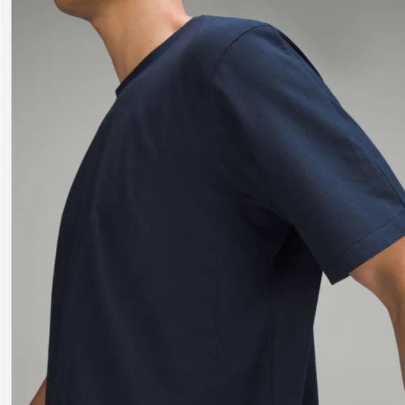Lululemon Pique Oversized-Fit T-Shirt M/True Navy (Men’s) - Picture 3 of 6